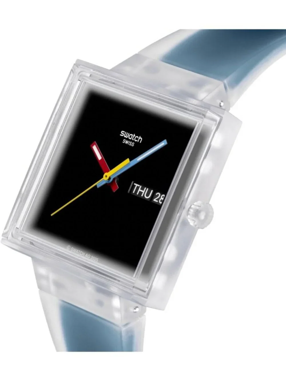 Unisex Black Casual Watch Bio-sourced Quartz Square Analog Stylish Wrist Watch